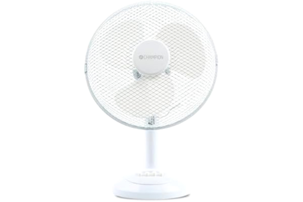 Champion Pöytätuuletin 30 cm, valkoinen
