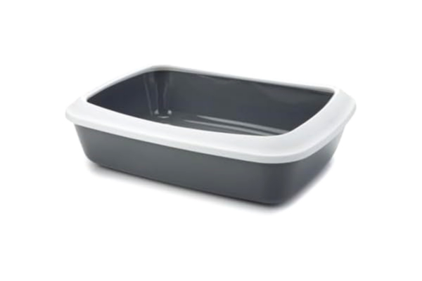 Savic Kattlåda med kant "Iriz" grå 50 x 36,5 x 11,5 cm