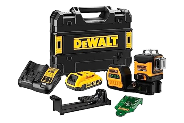 Dewalt DEWALT självnivellerande 3-linjers 360° XR 18V/12V lasernivå med 18V Li-Ion 2Ah batteri