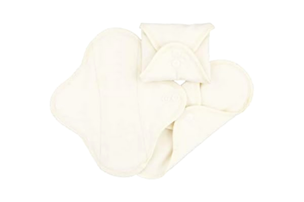 ImseVimse Imse Vimse organisk duk menstruationsdynor set med 3 trosskydd 20 x 9 cm