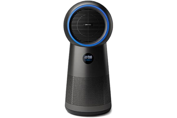 Philips  Seria 2000 Oczyszczacz Powietrza z Funkcją Wentylatora i Ogrzewania 3w1 - Usuwa Zarazki, Pył i Alergeny w Pomieszczeniach do 42 m², 3 Prędkości, Tryb Snu (AMF220/15)