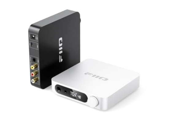 Fiio FiiO K11 DAC och hörlursförstärkare för hemmaljud eller PC, 6,35 mm och balanserad 4,4 mm, RCA, koaxial, optisk, 1400 mW, 384 kHz/24-bitars DSD256 (svart)