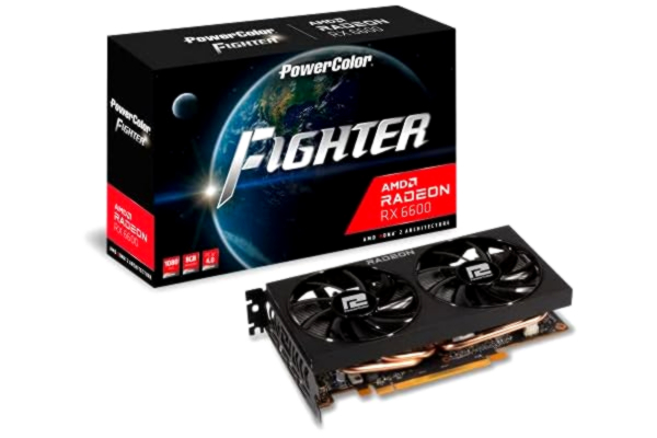 PowerColor  Radeon RX 6600 Fighter - 8GB GDDR6 RAM - Näytönohjaimet
