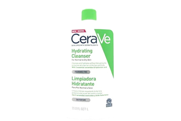 CeraVe  återfuktande rengöringsmedel med hyaluronsyra och 3 essentiella ceramider för normal till torr hud 1 l