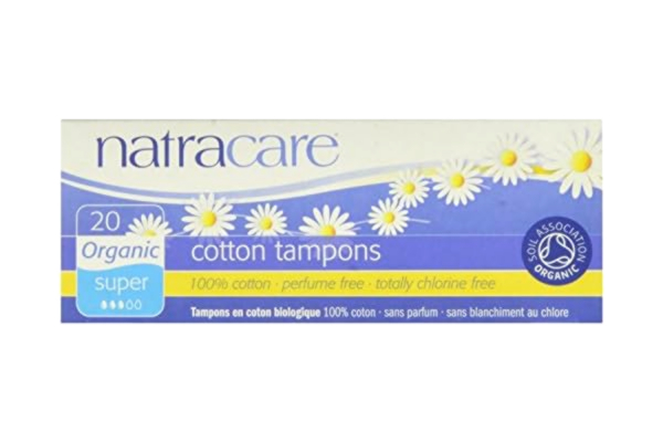Natracare Förpackning med 8 x Natracare organiska bomullstamponger super- 20 tamponger