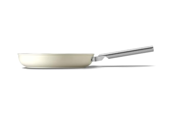 SMEG Smeg CKFF2801CRM stekpanna 28 cm kräm, non-stick, aluminium, patenterad bas