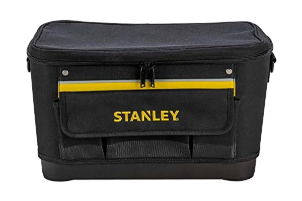 Stanley  1-96-193 Rangement d'Outils Sac À Outils Rigide pour Un maintien du Volume - 44.7 x 26.2 x 25.1 cm - Base Rigide Résistante À l'Eau - multi Compartiments - Sangle Bandoulière