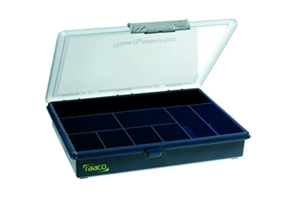 RAACO Raaco 136150 5-9 Assortment Box with 9 compartments, Blue