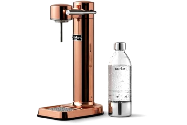 Aarke  Carbonator 3, Kolsyremaskin i Rostfritt Stål med BPA-fri Flaska (800ml), Koppar