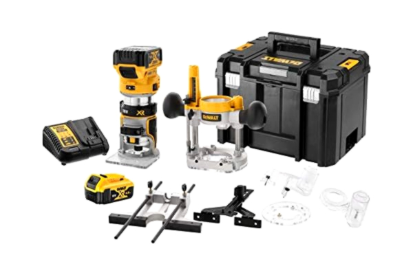Dewalt DEWALT DCW604P2-QW Borstlös kombofräsmaskin, Silver, 55 mm