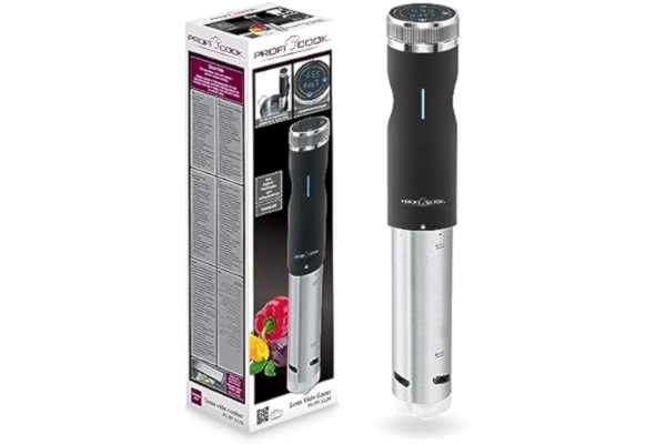 ProfiCook Profi Cook PC-SV 1126 - Sous vide spis - Multifunktions LED-display - Touch kontrollpanel - 800 Watt - Silverfärgad