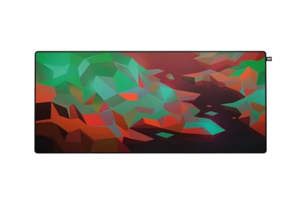 Xtrfy CHERRY XTRFY GP5, XL Gamingmusmatta i Tyg (920 x 400 x 3 mm), Slät Speedpad för Precision, Sydda Kanter, Halkfri, Maskintvättbar, Litus Red