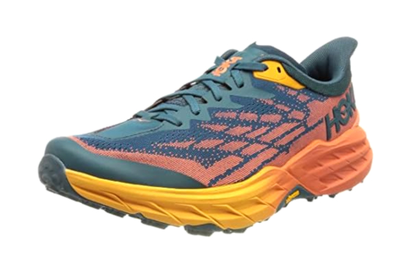 Hoka One One HOKA one one Speedgoat 5, Running Shoes Femme, Blue Coral/Camellia, 38 EU