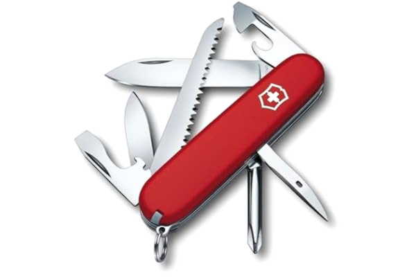 Victorinox  1.4613 fickkniv Hiker (13 funktioner, träsåg, trådavdragare, Phillips-skruvmejsel, tandpetare) röd