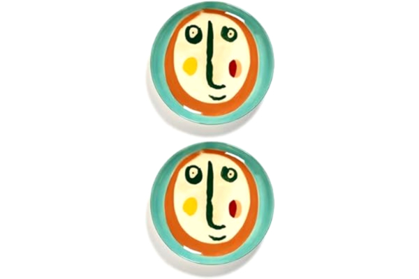 Serax  frukosttallrik med ansikte 2 fest