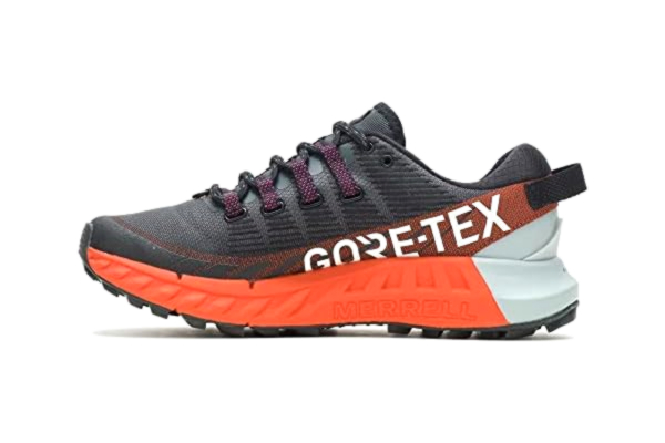 Merrell Agility Peak 4 Gtx, Black/Tangerine, 36,  Løpesko
