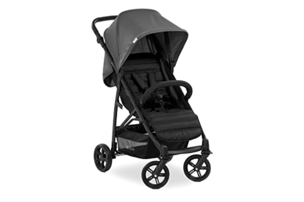 Hauck  Poussette Citadine Rapid 4 / Jusqu'à 25 kg / Pliable Compacte / Hauteur Réglable / Position Couchée dès la Naissance / Grand Panier Achats / Gris