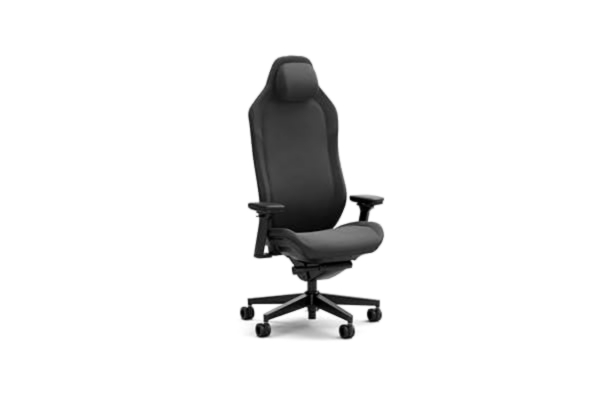 Fractal Design  Refine Fabric Dark Gaming Chair – Ergonomisk Gamingstol med 4D Justerbar Armstöd - Mjukt, skumvadderat säte - flexibel svankkudde