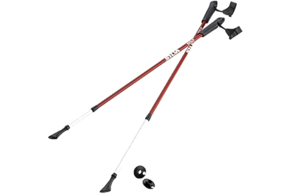 Silva  Walk Teleskopiska Poles 2 secc. par Stavar, Vuxna Unisex, Nätverk, TU