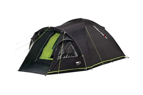 High Peak  kupoltält Talos 4, campingtält med stam, iglo-tält för 4 personer, dubbelväggig, 4 000 mm vattentät, med tältgolv, ventilationssystem, myggnät, genomskinliga foliefönster