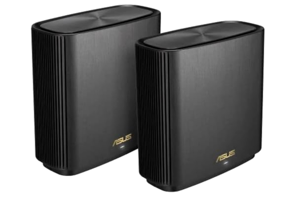 Asus ASUS ZenWiFi AX (XT8) - Wi-Fi-system - (2 routere) - op til 5500 sq.ft - mesh 1GbE, 2.5GbE - Wi-Fi 6 - Tri-Band