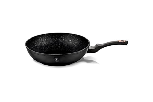 Berlinger Haus  Black Rose Collection Wok, 28 cm BH/1638N zwart/rose goud roestvrij staal 18/8