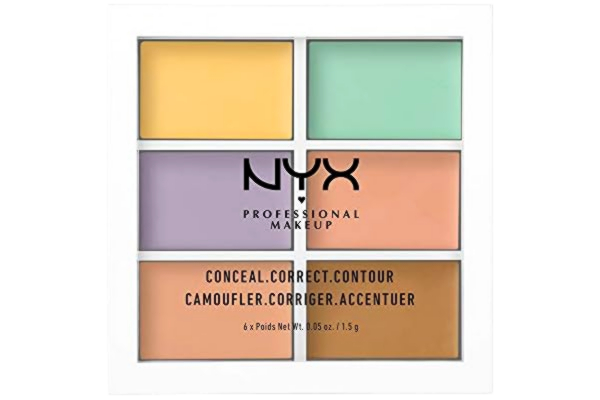 NYX  PROFESSIONAL MAKEUP, Color Correcting Palette, Colour Concealer Makeup Palette, 6 Krämiga och blandbara nyanser