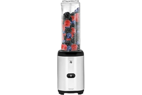 WMF  0416270011 Blender Kult X Mix & Go, 0,6 L. 4-Dubbla Knivar Krossar Is Mixerkanna Med Dryckeslock 300 W