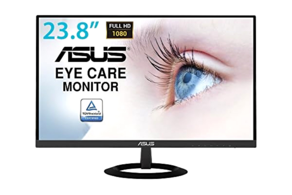 Asus ASUS VZ249HE - Ecran PC 23,8" Noir FHD - Dalle IPS - 16:9 - 1920x1080 - 250cd/m² - HDMI et VGA - Profil ultra-fin de 7 mm - Bords fins - Flicker Free - Filtres de lumière bleue