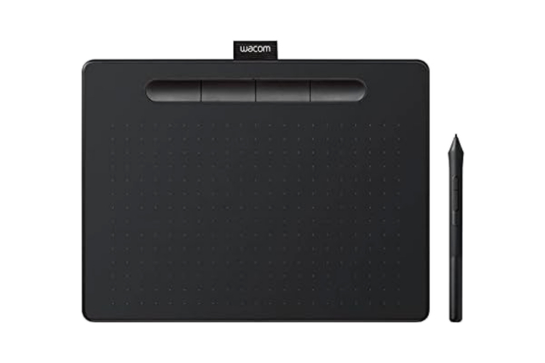 Wacom  Intuos Creative Pen Medium - Digitizer - 21.6 x 13.5 cm - elektromagnetisk - 4 knapper - trådløs, kabling - USB, Bluetooth - sort