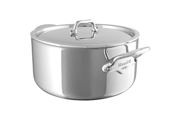 Mauviel 1830 M’Cook 523112 Casserole Dish without Lid, Stainless Steel, 20 cm