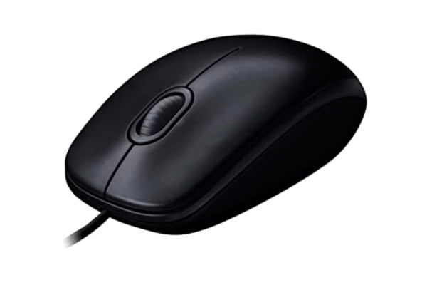 Logitech  M90 trådbunden USB-mus, 1000 DPI optisk spårning, För både höger eller vänsterhänta, PC, Mac/bärbar dator - svart