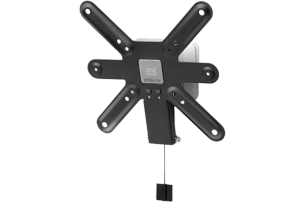 One For All  TV-väggfäste – lutbart TV-fäste – böjd 4K OLED QLED LED, VESA 75x75 till 200 x 200 – Livslång garanti – max. 40 kg – svart vit – WM6221