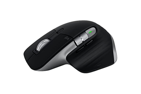 Logitech  MX Master 3S for Mac Performance Wireless Mouse - Space Harmaa - Ergonominen hiiri - Laser - 7 painiketta - Musta