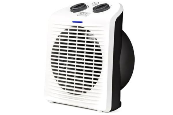 Black & Decker Black+Decker BXSH2000E värmefläkt 2000 W, plast, vit