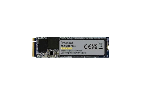 Intenso  250 GB M.2 SSD PCIe Premium, upp till 2100 MB/s, (PCI Express Gen.3x4 NVMe 1.3, Solid State Drive)