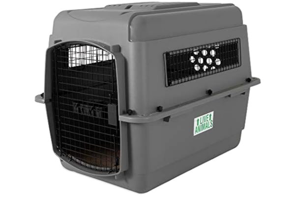 Petmate  Sky Kennel husdjursbärare, 71 cm, grå, tillverkad i USA