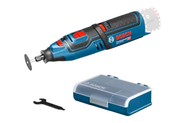 Bosch  Professional 12V System sladdlöst rotationsverktyg GRO 12V-35 (utan batterier och laddare, inkl. nyckel, spännhylsa, kapskiva, tillbehörsbox, L-BOXX-insats, i kartong)