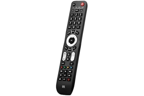 One For All  Evolve 4 Universal fjärrkontroll – driver 4 enheter (TV Freeview Blu-ray och ljud) – fungerar med alla märken – svart – URC7145