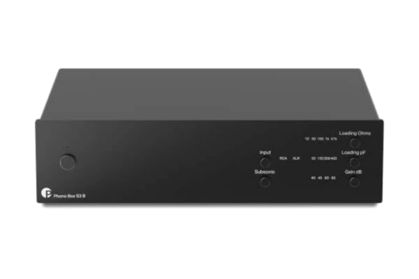 Pro-Ject Phono Box S3 B, symmetrisk audiofil fono-förförstärkare, svart