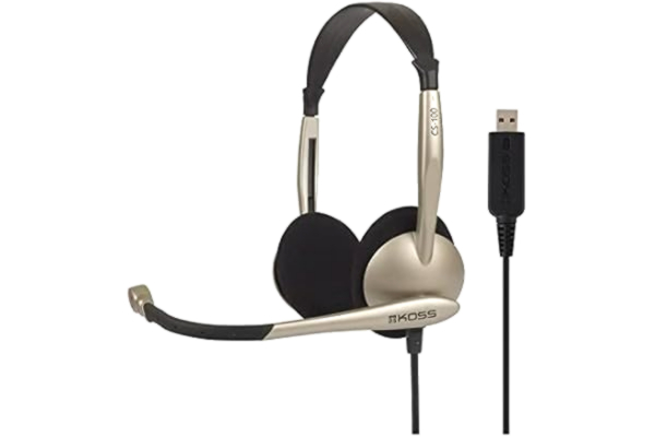 Koss KOSS Headset CS100 On-Ear USB Guld/Svart