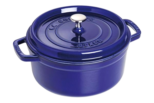 Staub STAUB Cast Iron Roaster/Cocotte, Round, 26 cm, 5 L, Dark Blue