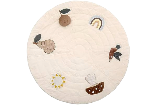 Bloomingville  Agnes Play Mat, vit, bomull