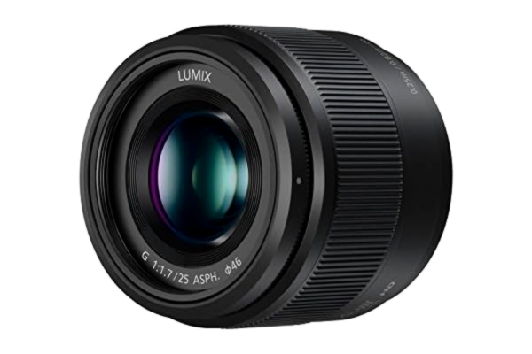 Panasonic  Lumix H-H025E-K Objektiv 25mm f/1.7 (Mikro 4/3) för G-Serien, svart