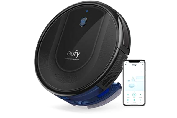 Eufy eufy RoboVac G10 Hybride stofzuiger met wisfunctie, 2-in-1 robotstofzuiger met Smart Dynamic Navigation, 2000Pa zuigkracht, Extreem dun, Stille werking, ideaal voor harde vloeren (Zwart)