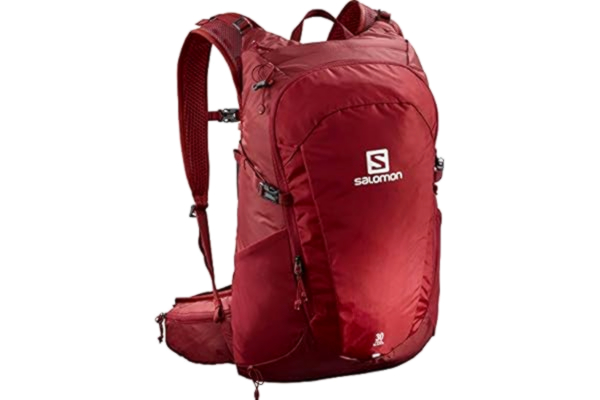 Salomon  Trailblazer Plecak turystyczny unisex 30, idealny do biegania, jazdy na rowerze i chodzenia, czerwony chili, pojemność do 30 litrów