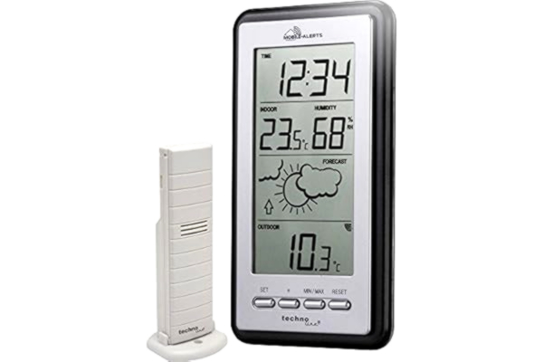 Technoline  Smart Home MA10430 Weather Station Mobile Alerts 8.2 x 2.3 x 15 cm Silver/Grey