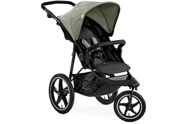 Hauck hauck Disney Buggy Runner 2 Grand pneu pneumatique 3 roues, jusqu'à 25 kg, protection UV 50+, avec fonction de couchage, réglable, pliable, Mickey Mouse Olive