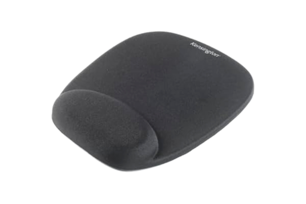 Kensington  Musmatta med ergonomiskt komfortskum och handledsstöd, för optisk mus el. lasermus, svart, 32 x 252 x 210 mm, 62384