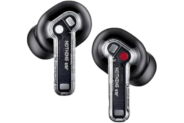 Nothing  Ear wireless öronsnäckor med Högupplöst ljud med LDAC och LHDC, Smart aktiv brusreducering, Avancerad equalizer och Upp till 40,5 timmars lyssningstid - Svart